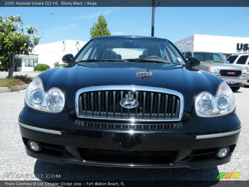 Ebony Black / Beige 2005 Hyundai Sonata GLS V6