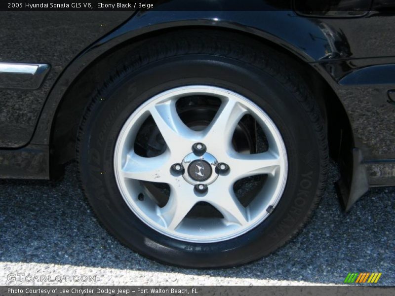 Ebony Black / Beige 2005 Hyundai Sonata GLS V6