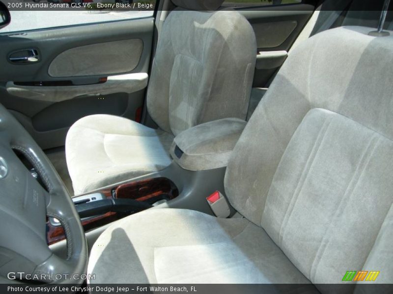 Ebony Black / Beige 2005 Hyundai Sonata GLS V6