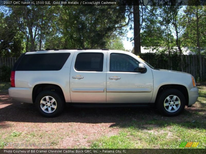 Gold Mist Metallic / Cocoa/Light Cashmere 2007 GMC Yukon XL 1500 SLE
