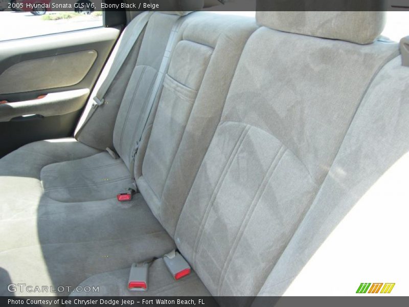 Ebony Black / Beige 2005 Hyundai Sonata GLS V6