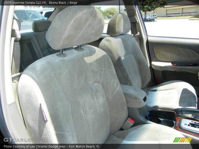 Ebony Black / Beige 2005 Hyundai Sonata GLS V6