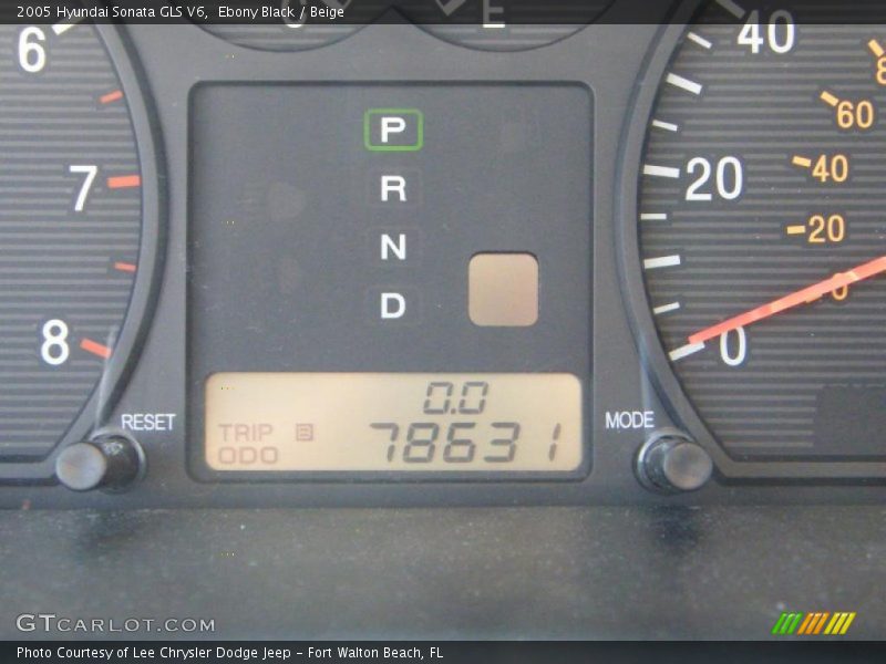 Ebony Black / Beige 2005 Hyundai Sonata GLS V6