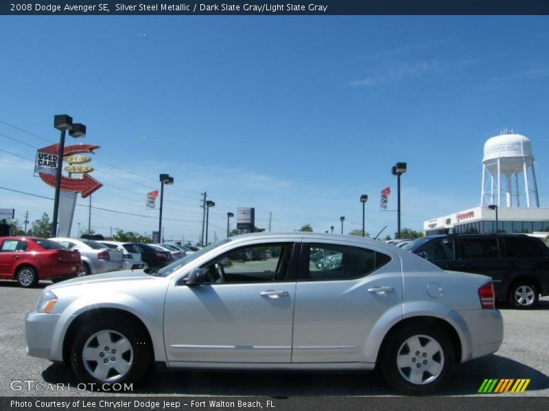Silver Steel Metallic / Dark Slate Gray/Light Slate Gray 2008 Dodge Avenger SE