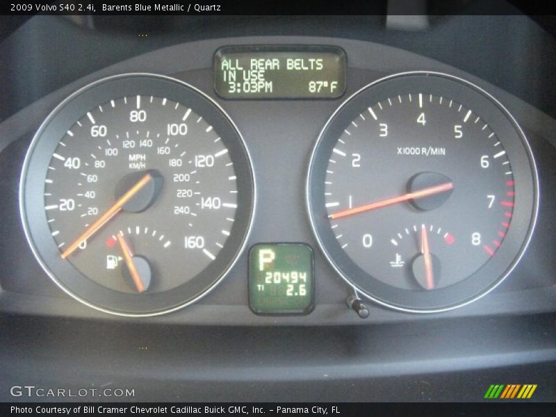 Barents Blue Metallic / Quartz 2009 Volvo S40 2.4i