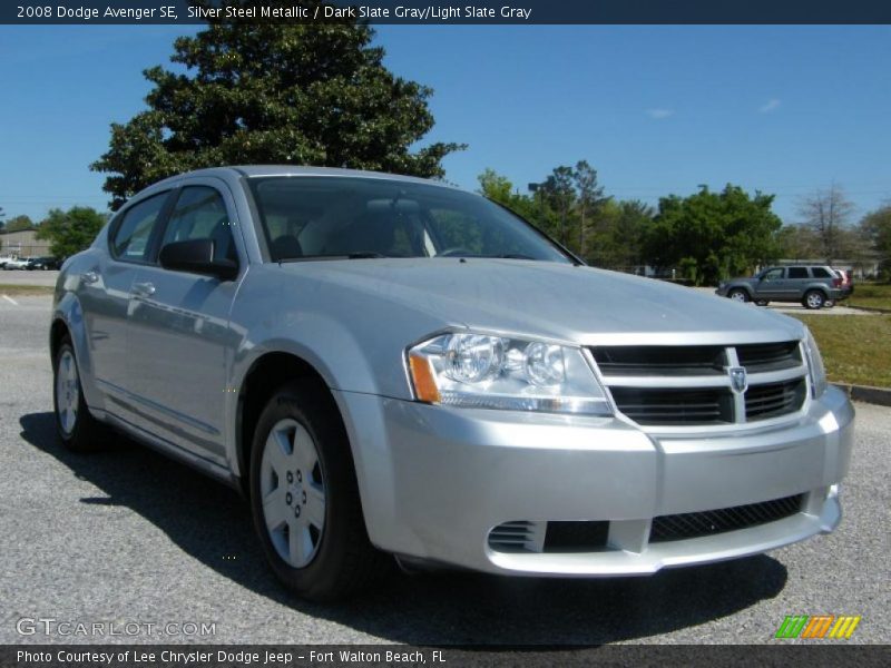 Silver Steel Metallic / Dark Slate Gray/Light Slate Gray 2008 Dodge Avenger SE
