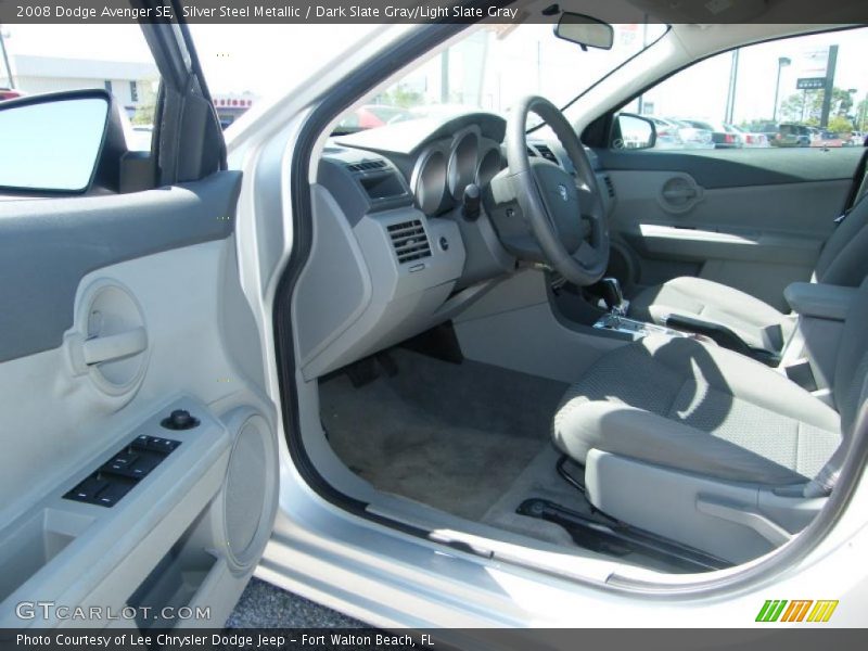Silver Steel Metallic / Dark Slate Gray/Light Slate Gray 2008 Dodge Avenger SE