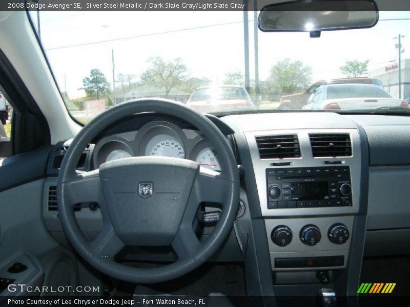 Silver Steel Metallic / Dark Slate Gray/Light Slate Gray 2008 Dodge Avenger SE