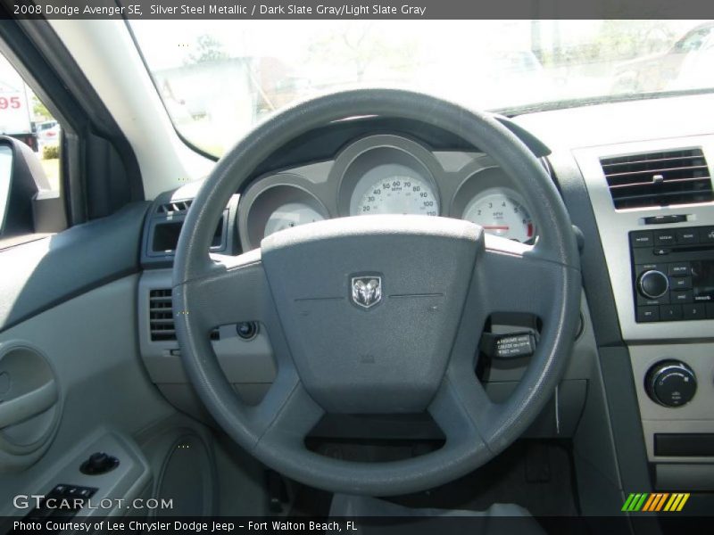 Silver Steel Metallic / Dark Slate Gray/Light Slate Gray 2008 Dodge Avenger SE