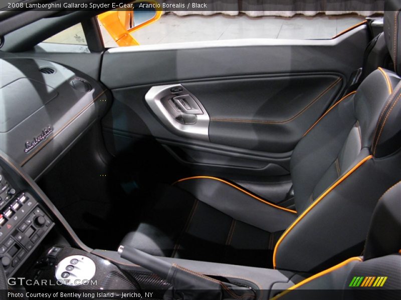 Arancio Borealis / Black 2008 Lamborghini Gallardo Spyder E-Gear
