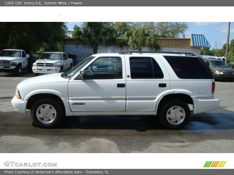 Summit White / Pewter 1999 GMC Jimmy SLE