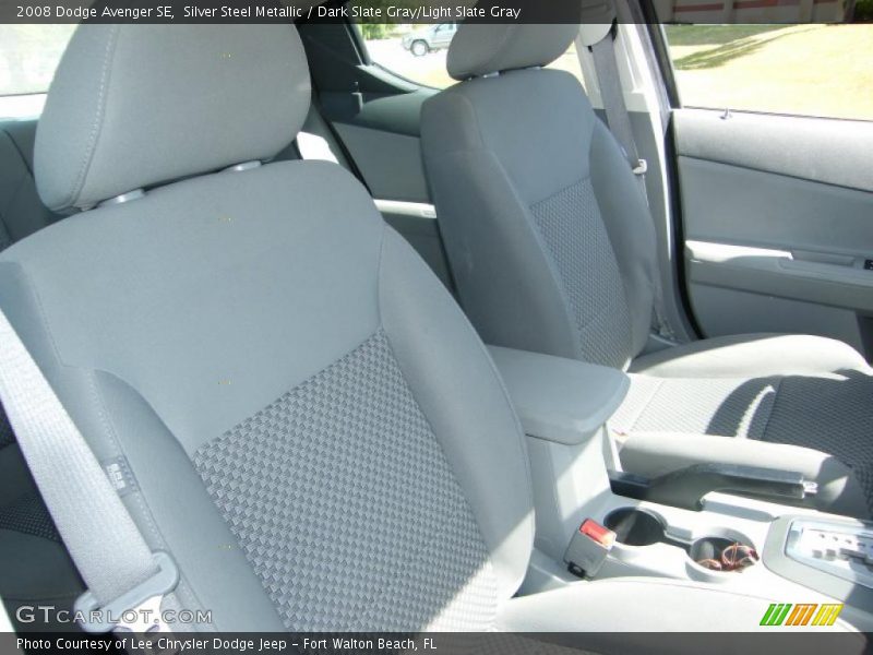 Silver Steel Metallic / Dark Slate Gray/Light Slate Gray 2008 Dodge Avenger SE