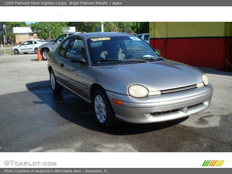 Bright Platinum Metallic / Agate 1999 Plymouth Neon Highline Coupe