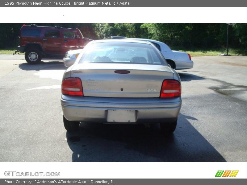 Bright Platinum Metallic / Agate 1999 Plymouth Neon Highline Coupe