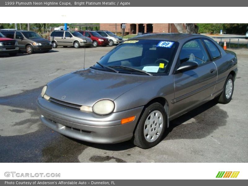 Bright Platinum Metallic / Agate 1999 Plymouth Neon Highline Coupe