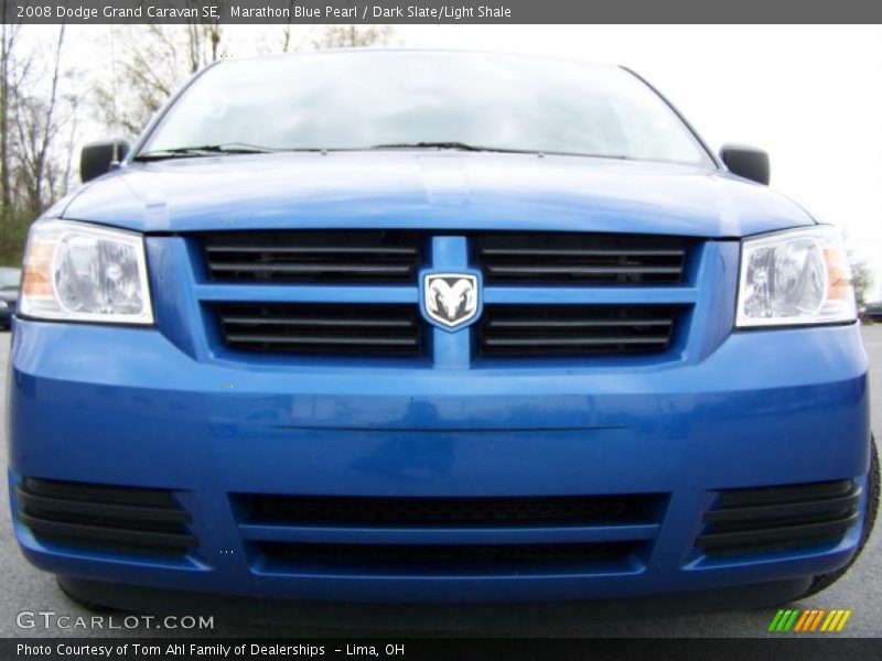 Marathon Blue Pearl / Dark Slate/Light Shale 2008 Dodge Grand Caravan SE