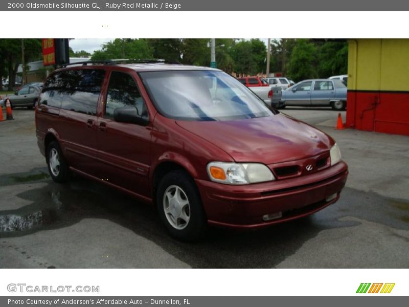 Ruby Red Metallic / Beige 2000 Oldsmobile Silhouette GL