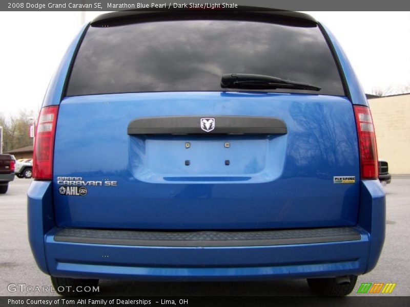 Marathon Blue Pearl / Dark Slate/Light Shale 2008 Dodge Grand Caravan SE