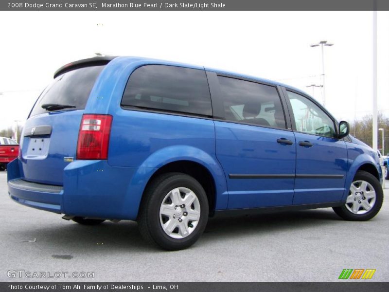 Marathon Blue Pearl / Dark Slate/Light Shale 2008 Dodge Grand Caravan SE