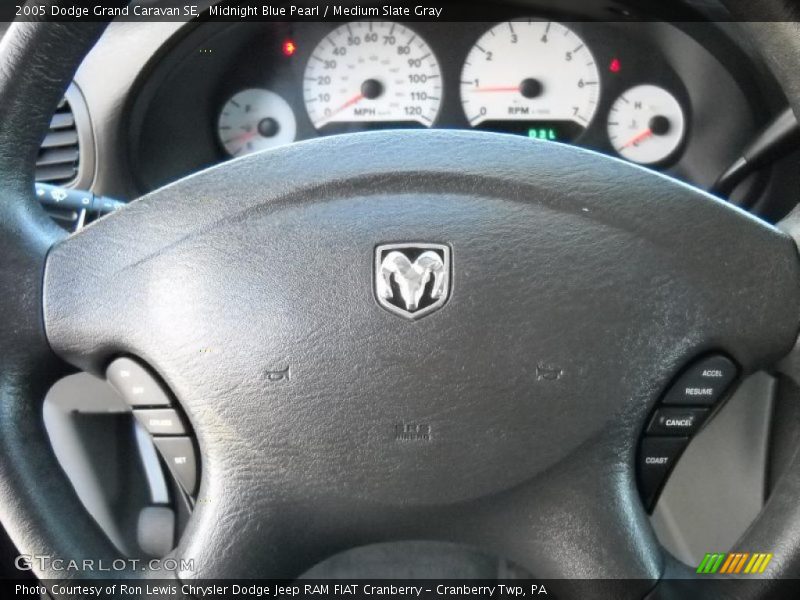Midnight Blue Pearl / Medium Slate Gray 2005 Dodge Grand Caravan SE