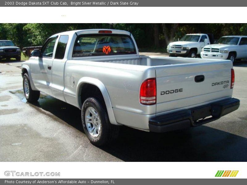 Bright Silver Metallic / Dark Slate Gray 2003 Dodge Dakota SXT Club Cab