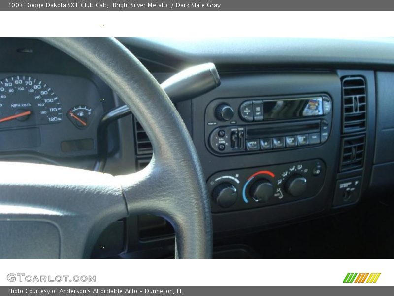 Bright Silver Metallic / Dark Slate Gray 2003 Dodge Dakota SXT Club Cab