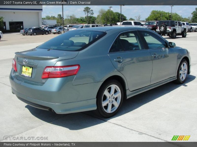 Aloe Green Metallic / Dark Charcoal 2007 Toyota Camry SE