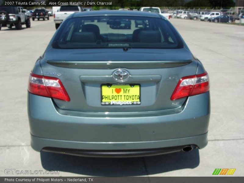 Aloe Green Metallic / Dark Charcoal 2007 Toyota Camry SE