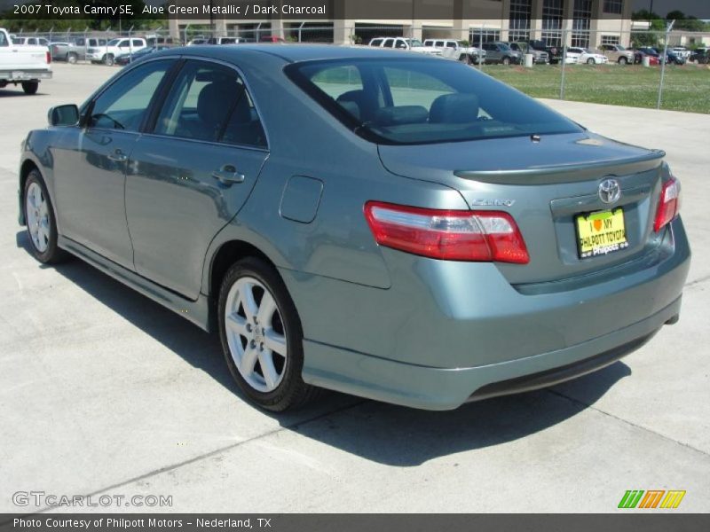 Aloe Green Metallic / Dark Charcoal 2007 Toyota Camry SE