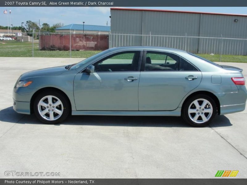 Aloe Green Metallic / Dark Charcoal 2007 Toyota Camry SE