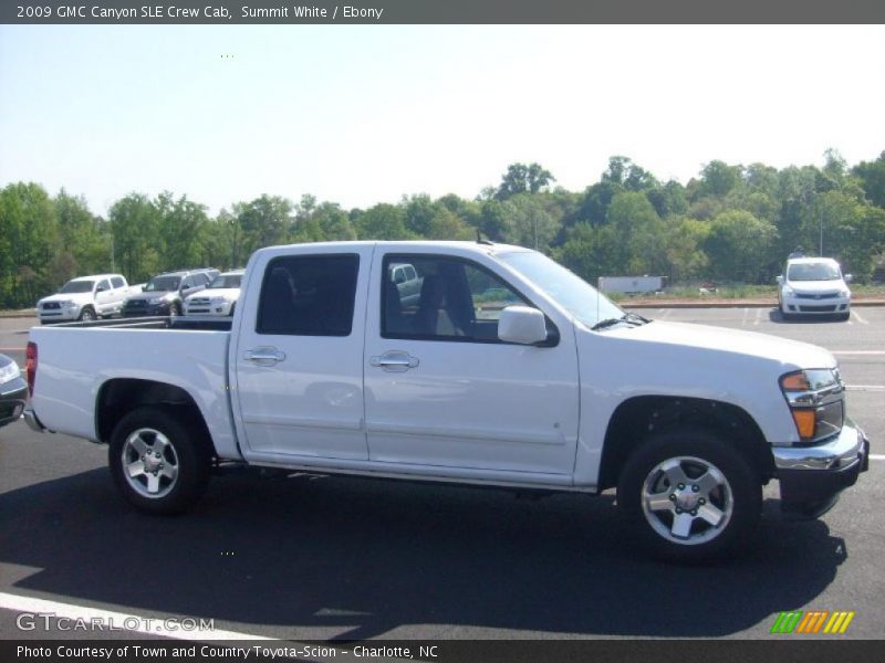 Summit White / Ebony 2009 GMC Canyon SLE Crew Cab