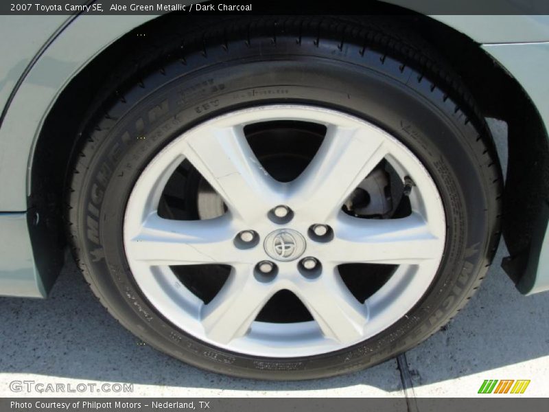 Aloe Green Metallic / Dark Charcoal 2007 Toyota Camry SE