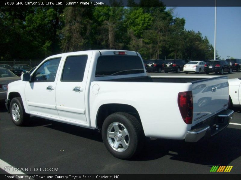 Summit White / Ebony 2009 GMC Canyon SLE Crew Cab
