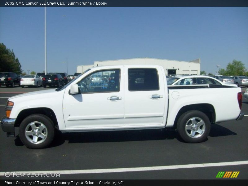 Summit White / Ebony 2009 GMC Canyon SLE Crew Cab