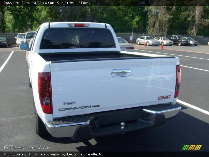 Summit White / Ebony 2009 GMC Canyon SLE Crew Cab