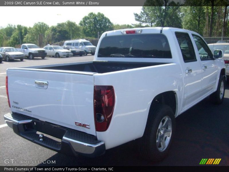 Summit White / Ebony 2009 GMC Canyon SLE Crew Cab