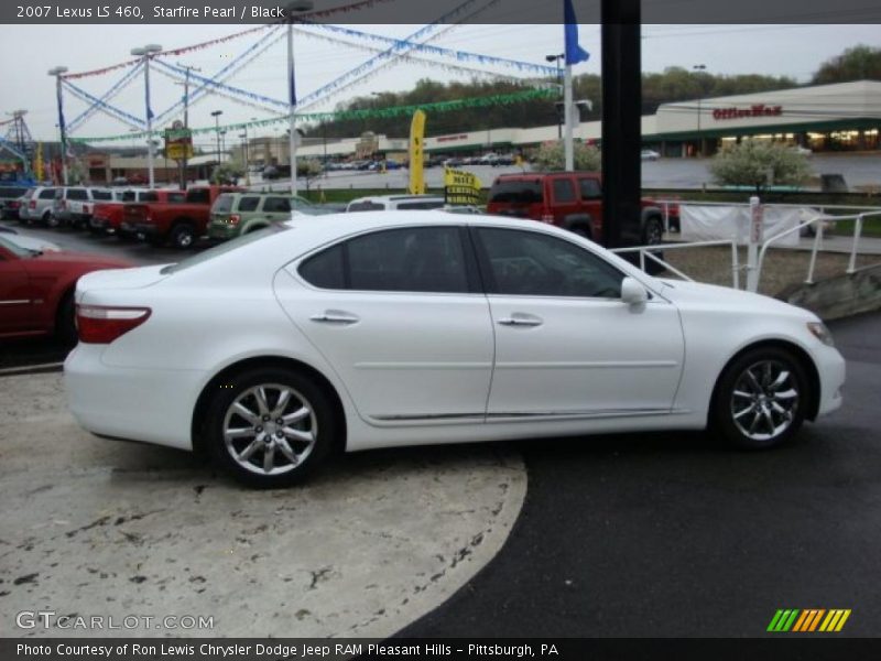 Starfire Pearl / Black 2007 Lexus LS 460