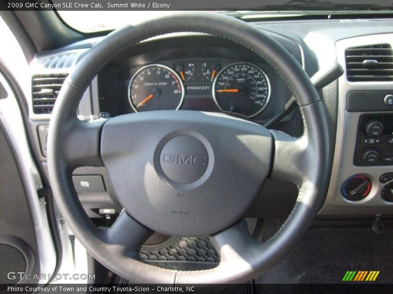 Summit White / Ebony 2009 GMC Canyon SLE Crew Cab
