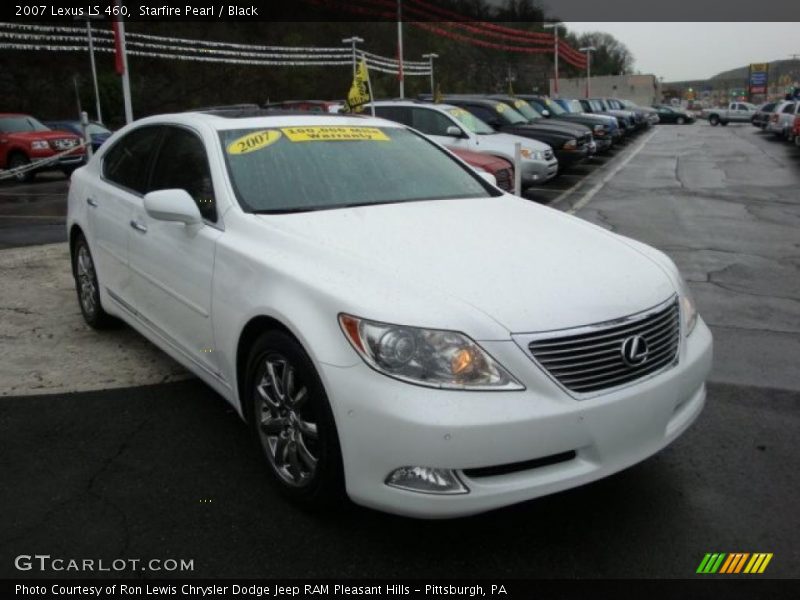 Starfire Pearl / Black 2007 Lexus LS 460