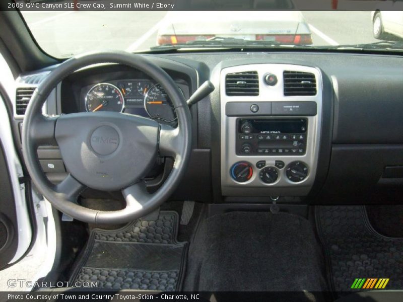 Summit White / Ebony 2009 GMC Canyon SLE Crew Cab