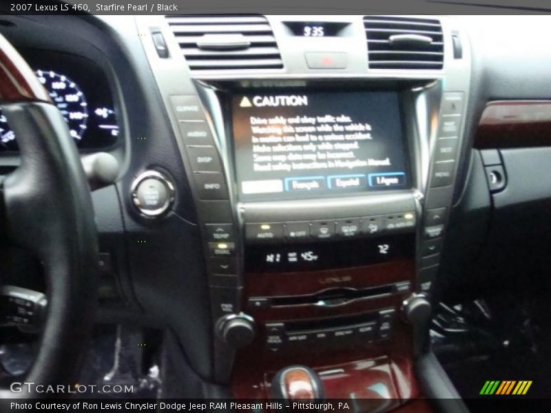 Starfire Pearl / Black 2007 Lexus LS 460