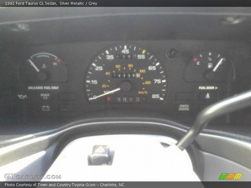 Silver Metallic / Grey 1992 Ford Taurus GL Sedan