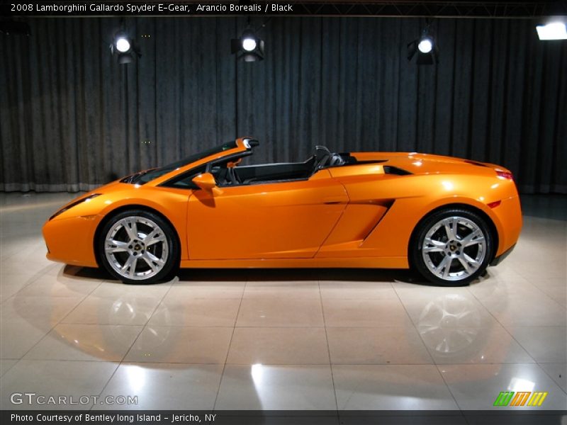 Arancio Borealis / Black 2008 Lamborghini Gallardo Spyder E-Gear