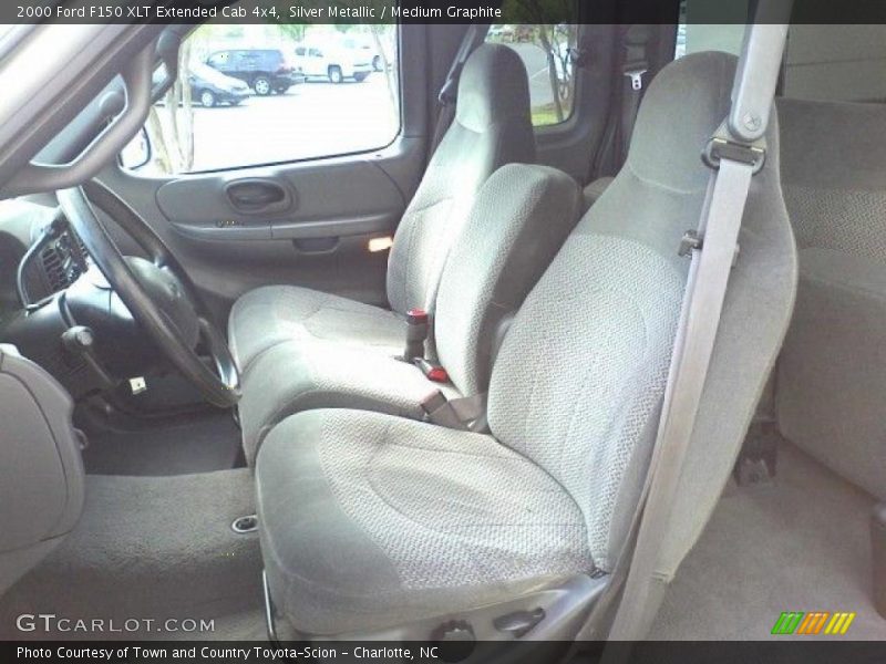 Silver Metallic / Medium Graphite 2000 Ford F150 XLT Extended Cab 4x4