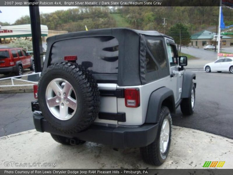 Bright Silver Metallic / Dark Slate Gray/Medium Slate Gray 2007 Jeep Wrangler Rubicon 4x4