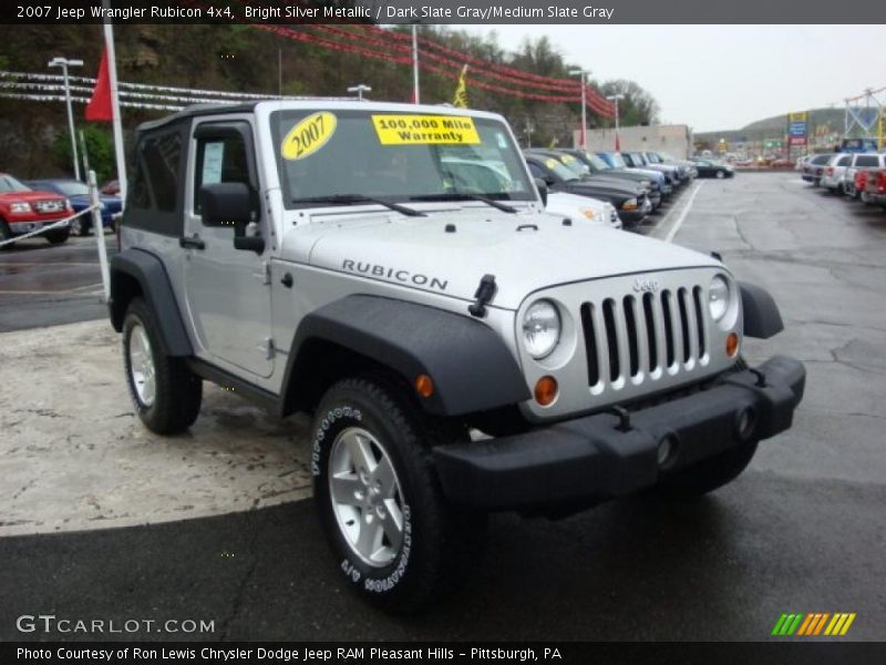 Bright Silver Metallic / Dark Slate Gray/Medium Slate Gray 2007 Jeep Wrangler Rubicon 4x4