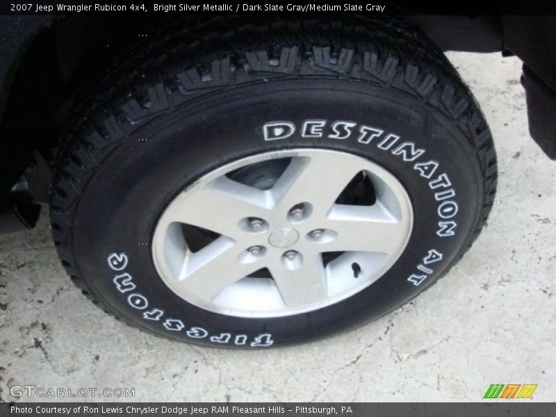 Bright Silver Metallic / Dark Slate Gray/Medium Slate Gray 2007 Jeep Wrangler Rubicon 4x4
