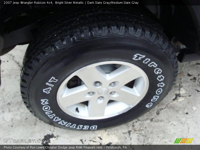 Bright Silver Metallic / Dark Slate Gray/Medium Slate Gray 2007 Jeep Wrangler Rubicon 4x4
