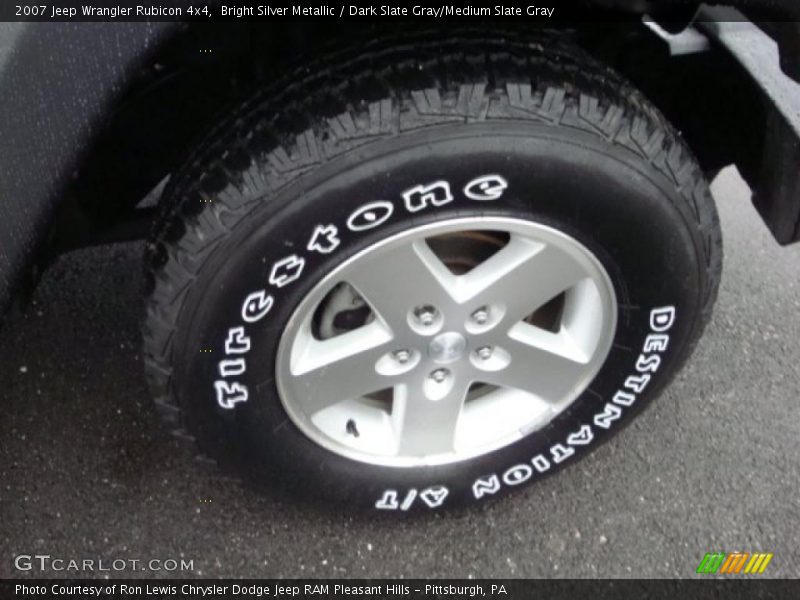 Bright Silver Metallic / Dark Slate Gray/Medium Slate Gray 2007 Jeep Wrangler Rubicon 4x4