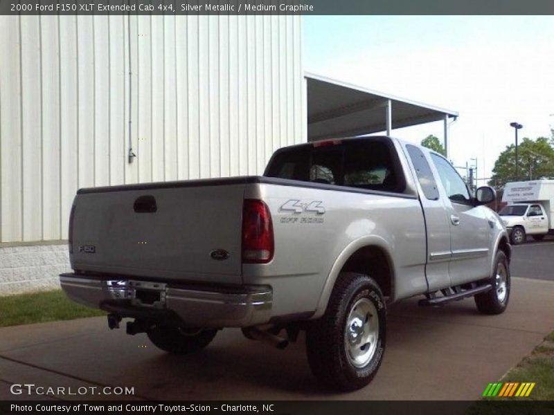 Silver Metallic / Medium Graphite 2000 Ford F150 XLT Extended Cab 4x4